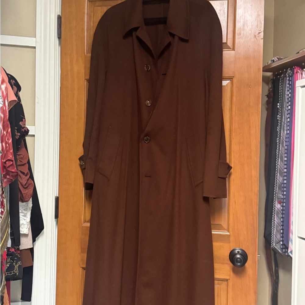 Balenciaga LIKE NEW Men's Brown cashmere wool trench